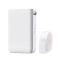 VMIDirect Portable Thermal Label Printer with a roll of blank labels for easy printing