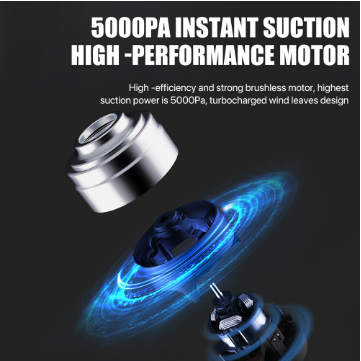 VMIDirect Portable Vacuum Cleaner with 5000PA Instant Suction and High-Performance Motor for Powerful Cleaning