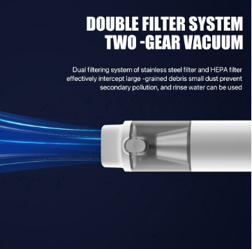 VMIDirect Portable Vacuum Cleaner with double filter system for effective debris and dust removal