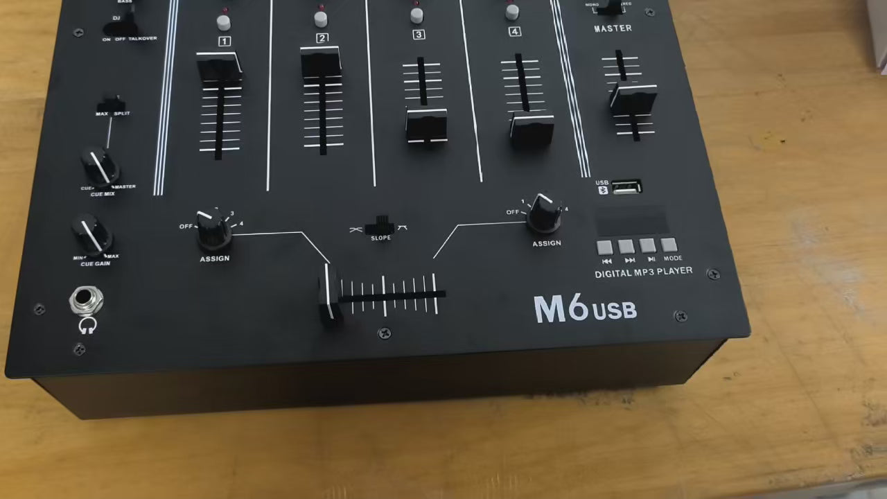 XTUGA M6 Professional DJ Sound Controller M6 USB Mixer