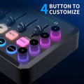 Professional audio interface for live streaming with customizable buttons and intuitive controls