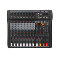 Professional digital audio mixer with Bluetooth, featuring multiple inputs and controls for optimal sound mixing