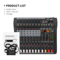 Professional digital audio mixer with Bluetooth featuring multiple inputs and user-friendly controls