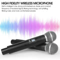 Professional karaoke mic wireless with high fidelity sound and anti-interference technology