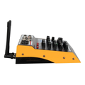 6 channel power amplifier mixer featuring two handheld wireless microphones for enhanced audio control
