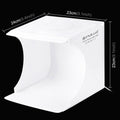 Mini Photography Box with LED lights for product photography, 24cm x 23cm x 23cm