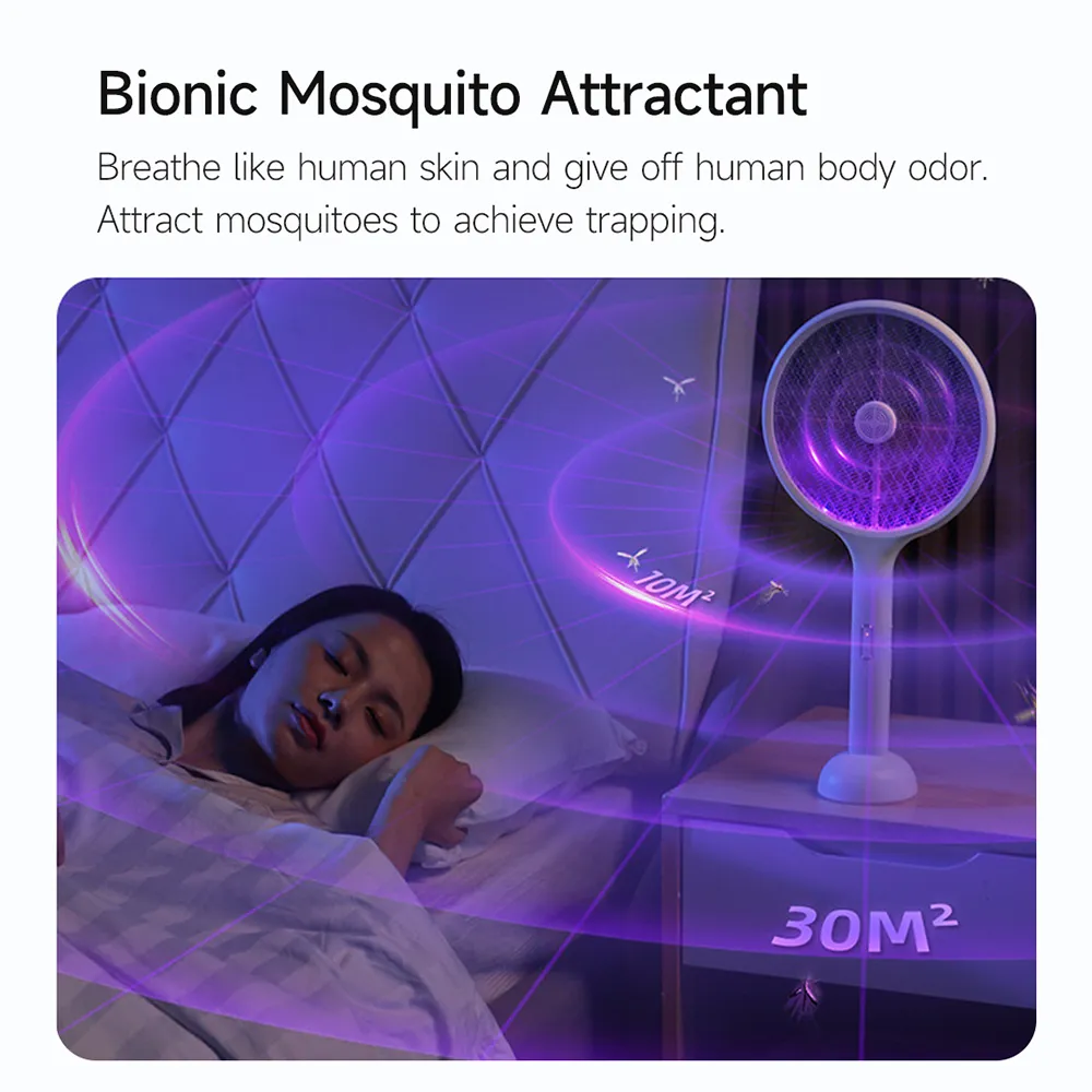 Qualitell E2 mosquito killer trap with bionic attractant to effectively lure and trap mosquitoes