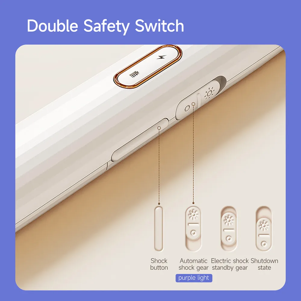 Qualitell E2 mosquito killer trap featuring a double safety switch for secure operation