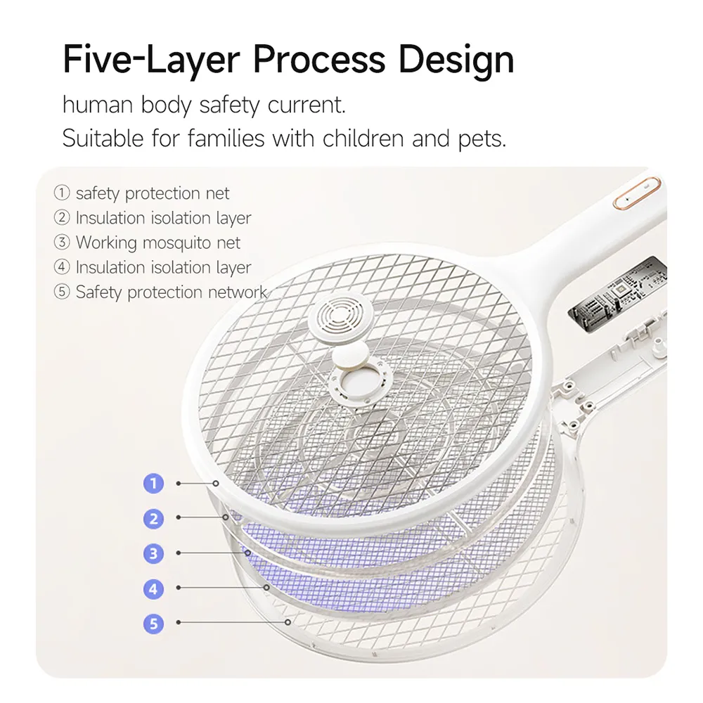 Qualitell E2 mosquito killer trap with five-layer safety design for families with children and pets