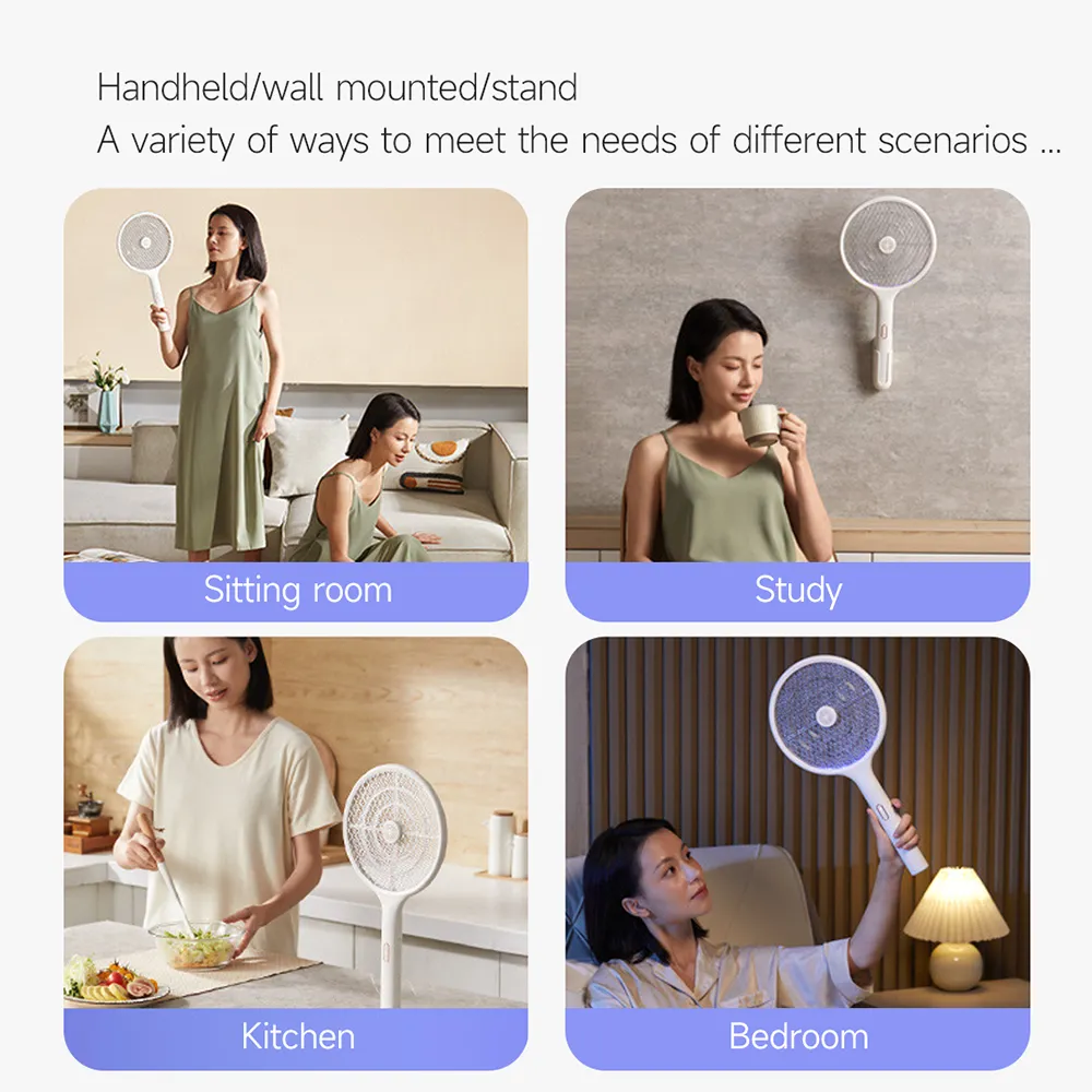 Qualitell E2 mosquito killer trap with versatile use in sitting room, study, kitchen, and bedroom settings