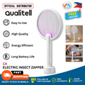 Qualitell Electric Mosquito Racket with Energy Efficient Design and Long Battery Life for Easy Insect Zapping
