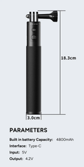 VMIDirect Rechargeable Stick 4800mAh with Type-C interface and compact design for portability