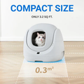 VMIDirect scooper se lite cat litter box in compact size with a cat inside, perfect for small spaces