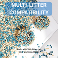 VMIDirect Multi-Litter Compatible Cat Litter Box with scooper se lite functionality for various litter types