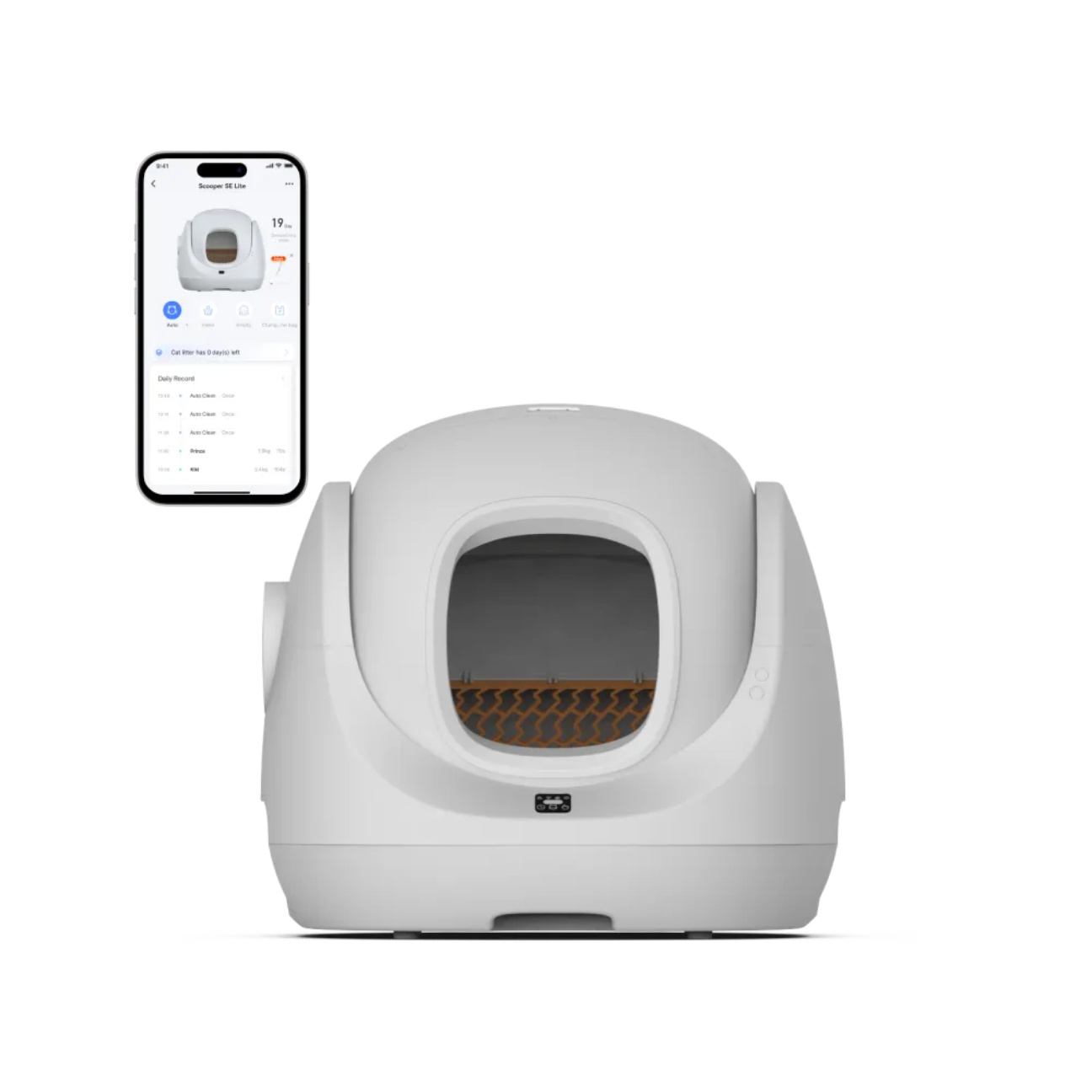 VMIDirect scooper se lite smart cat litter box with app connectivity for easy cleaning