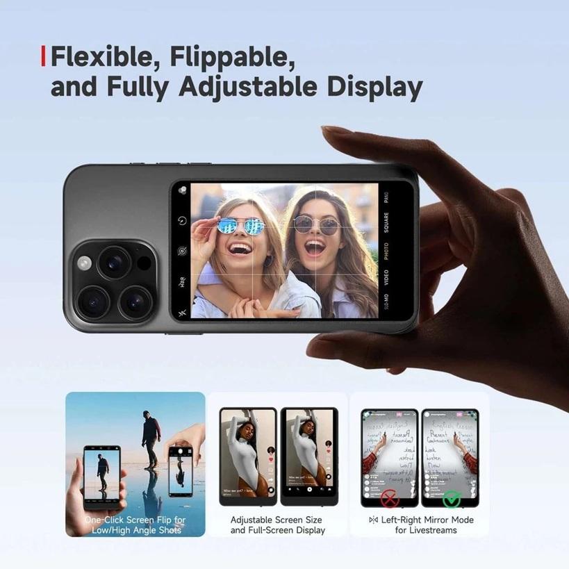 VMIDirect Selfie Monitor Screen with Adjustable Display for Perfect Selfie Angles