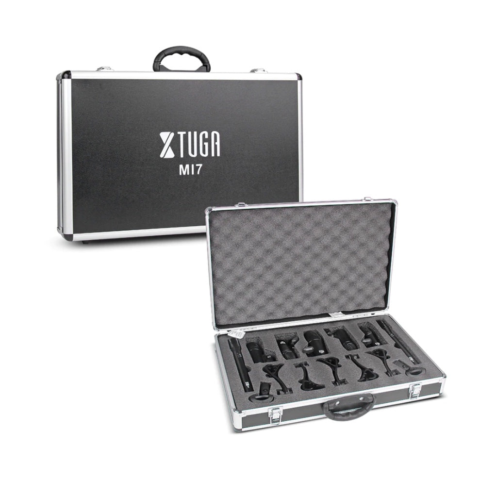 XTUGA New MI7 7Pcs Dynamic Drum Mic Kit Whole Metal Kick Bass Tom/Snare &amp; Cymbals Microphon