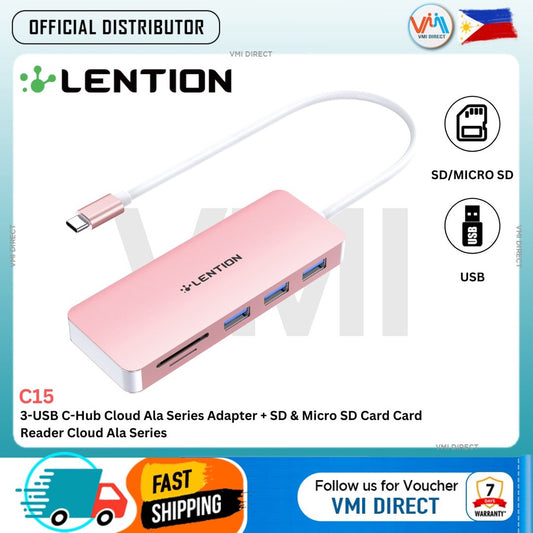 LENTION C15 3USB-C Hub 3.0 TypeC HDMI Docking Station SD Card Adapter Micro SD Card Reader Multiport