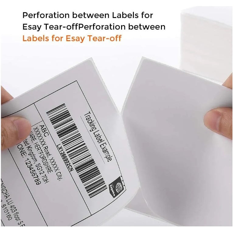 A6 Thermal Sticker Label 100mmx150mm Sticker Paper Label For Thermal Printer 500 Labels/roll waybill
