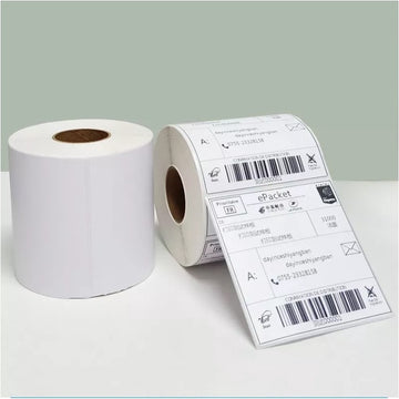 A6 Thermal Sticker Label 100mmx150mm Sticker Paper Label For Thermal Printer 500 Labels/roll waybill