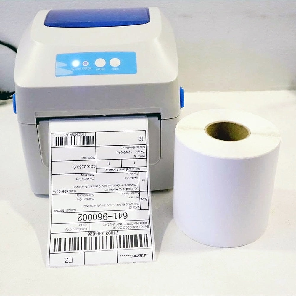 A6 Thermal Sticker Label 100mmx150mm Sticker Paper Label For Thermal Printer 500 Labels/roll waybill