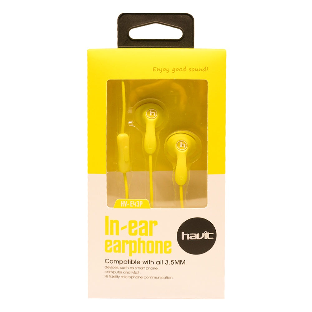 Havit - HV-E43P (Yellow) Earphone