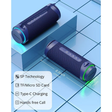 Tronsmart T7 Bluetooth speaker with LED Light and Waterproof speaker 12hours play time VMI Direct