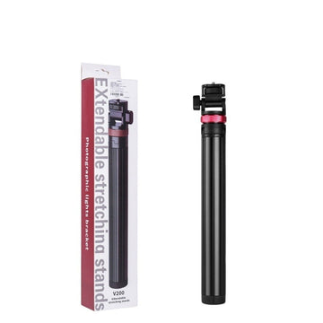 GXCT V200 MT-09 2M Stand Folding Tripod Selfie Stick Retractable Aluminum Alloy with 180° Adjustment