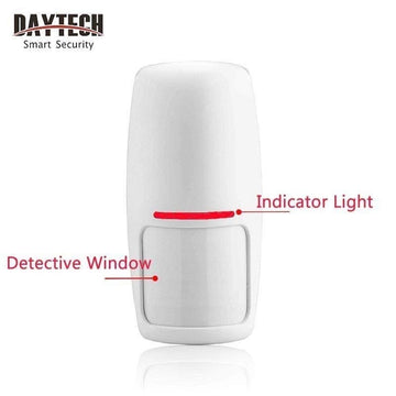 Daytech PIR01 Wireless Motion Sensor Alarm System Motion Detector Security Alarm For Home Bank Shop