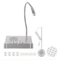 Anti-Interference Window Microphone with flexible gooseneck and base unit for clear communication