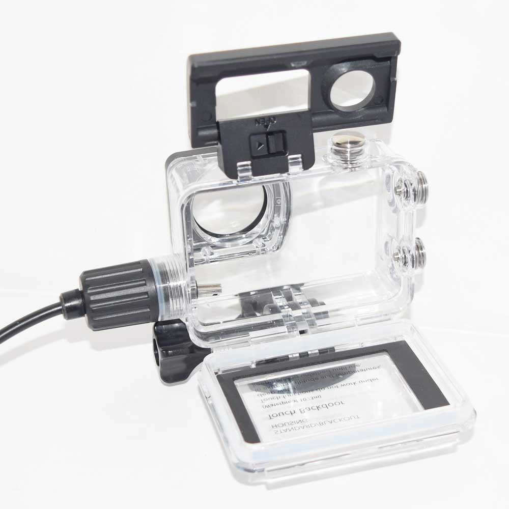 SJ6 Motorcycle Waterproof Case for camera protection during rides in wet conditions