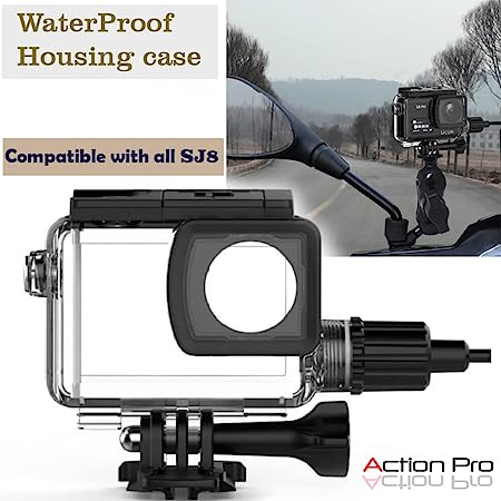 SJ8 Waterproof Case Housing for cameras with universal compatibility for all SJ8 models