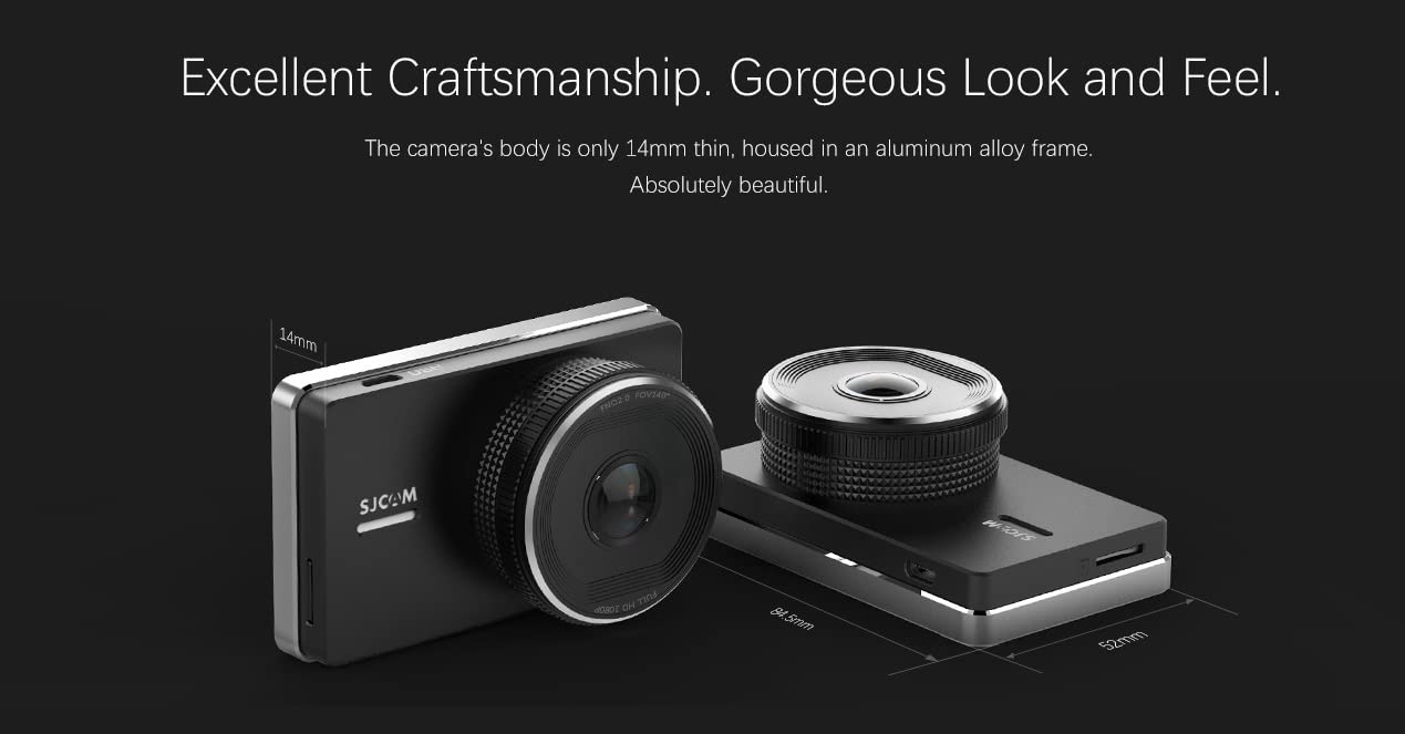 VMIDirect 1080P Dash Cam with sleek aluminum frame and stunning design for high-quality recording