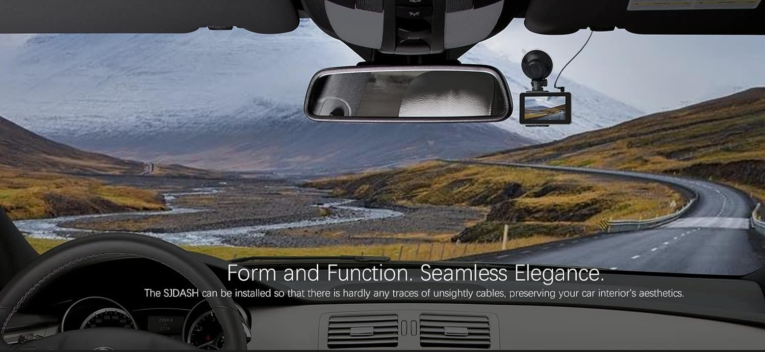 VMIDirect 1080P Dash Cam installed in car for capturing clear road footage
