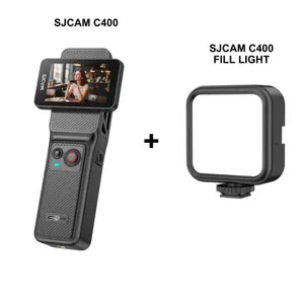 SJCam C400 4K Action Camera with Built-in Screen and Fill Light for Enhanced Shooting