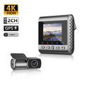 VMIDirect 4K Dash Cam with Dual Channel and GPS for High-Quality Road Recording