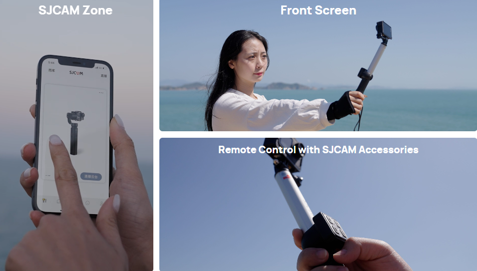 VMIDirect Active Dual Screen Action Camera with remote control for versatile shooting experiences
