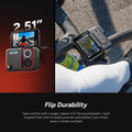 VMIDirect Dual Lens 8K Action Camera with 2.5 inch flip touchscreen for easy shot adjustments