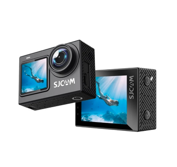 SJCam Dual Screen 4k Action Camera with front and rear displays for versatile shooting