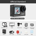 VMIDirect Dual Screen 4k Action Camera with waterproof case and accessories for adventure photography