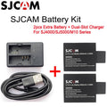SJCam Battery Kit with Dual Slot USB Battery Charger and two extra batteries for action cameras