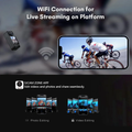 VMIDirect Dual Touchscreen 4K Modular Action Camera with WiFi for live streaming and photo editing