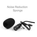 SJCAM External Microphone with Clip and Noise Reduction Sponge for Enhanced Audio Quality