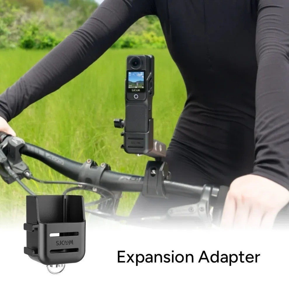Handheld Grip Fill Light And Mounts for capturing stable footage while cycling outdoors