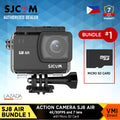 SJ8 Air Action Camera Bundle with Micro SD Card, perfect as a Helmet Vlogging Camera