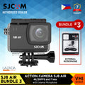 SJ8 Air Action Camera Bundle 3 with External Microphone for Helmet Vlogging Camera enthusiasts