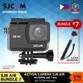 SJ8 Air Action Camera with 4K video, Helmet Vlogging Camera bundle includes SJCAM Monopod
