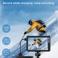 VMIDirect Helmet Vlogging Camera with 4K UHD Recording, Loop Function, and 1200 mAh Battery
