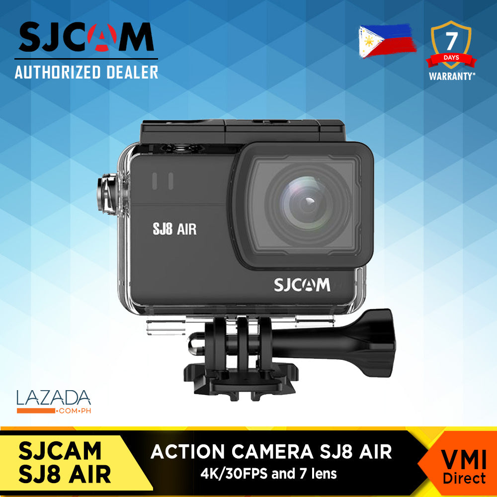SJ8 Air Action Camera by SJCAM for Helmet Vlogging Camera with 4K video and waterproof case