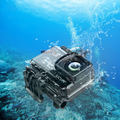 VMIDirect Helmet Vlogging Camera submerged underwater capturing vibrant marine life scenes